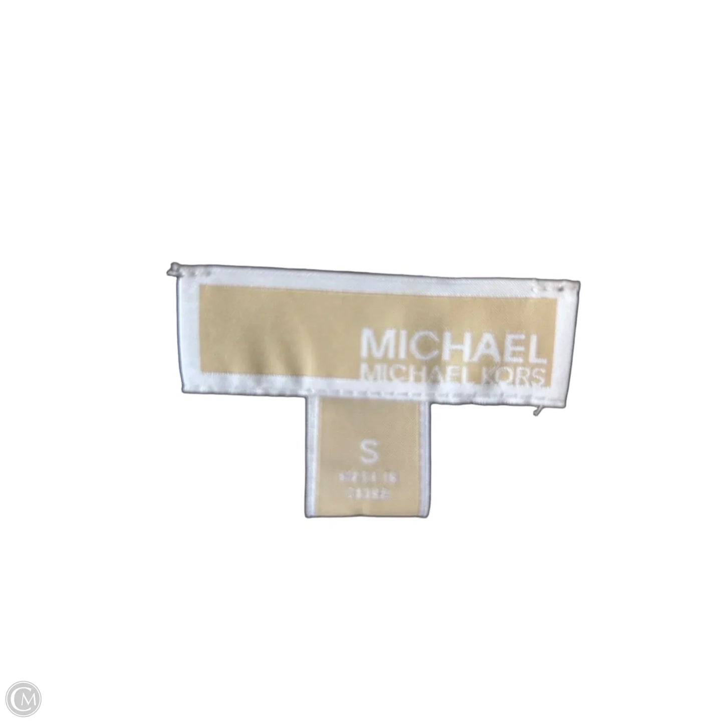 Blouse Long Sleeve By Michael By Michael Kors In Brown & White, Size: S