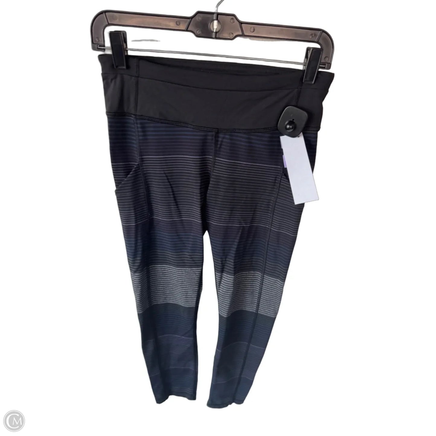 Athletic Leggings By Lululemon In Black & Grey, Size: 6