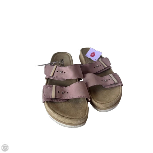 Sandals Flats By Earth In Pink, Size: 8.5