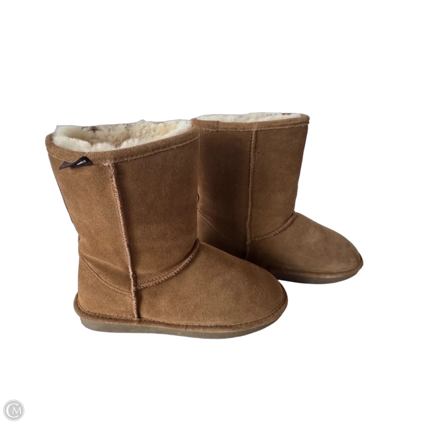 Boots Mid-calf Flats By Natural Reflections In Brown, Size: 7