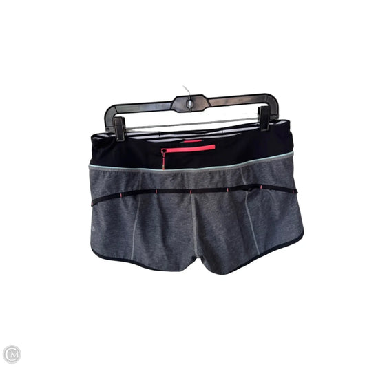 Athletic Shorts By Lululemon In Black & Grey, Size: 8
