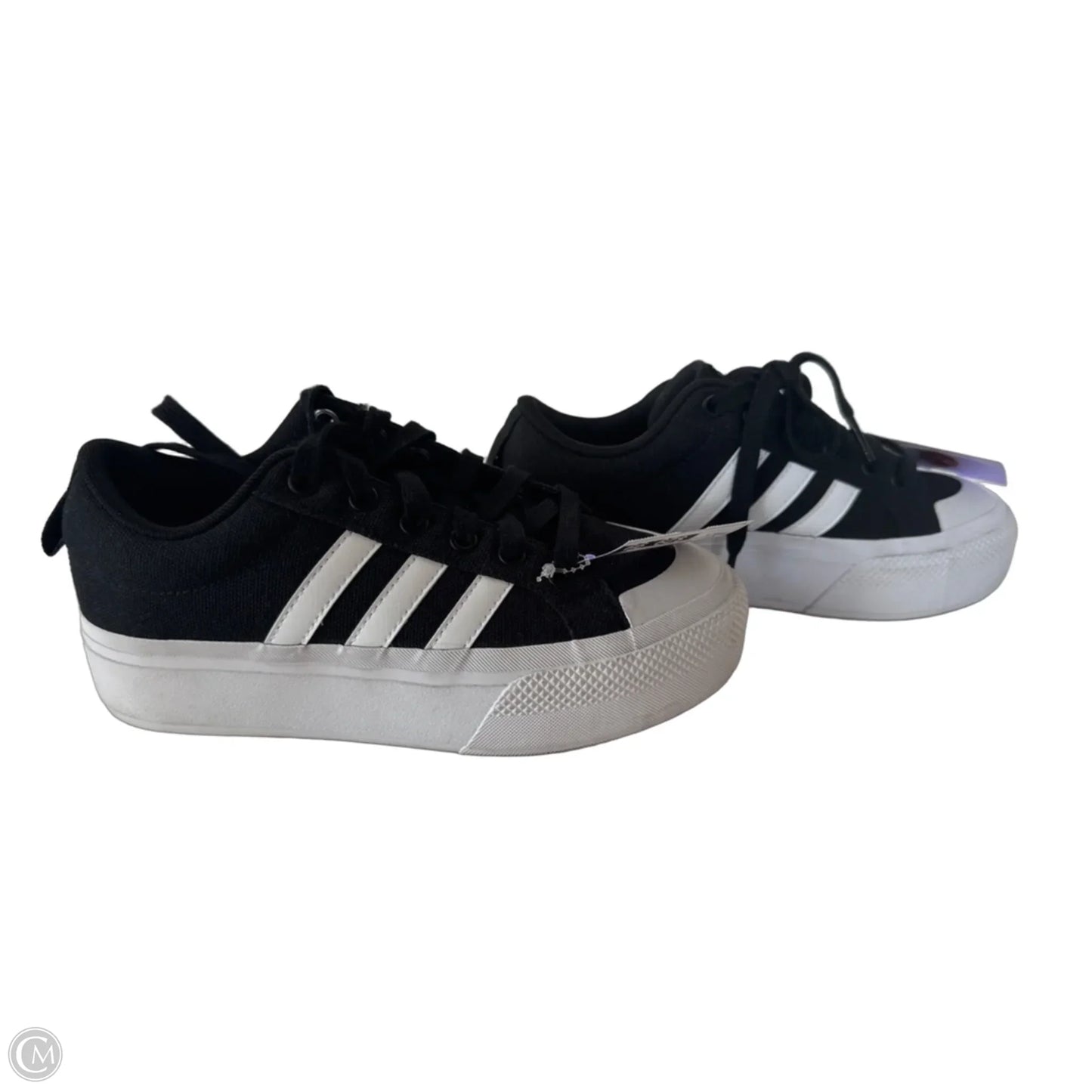 Shoes Sneakers By Adidas In Black & White, Size: 5.5