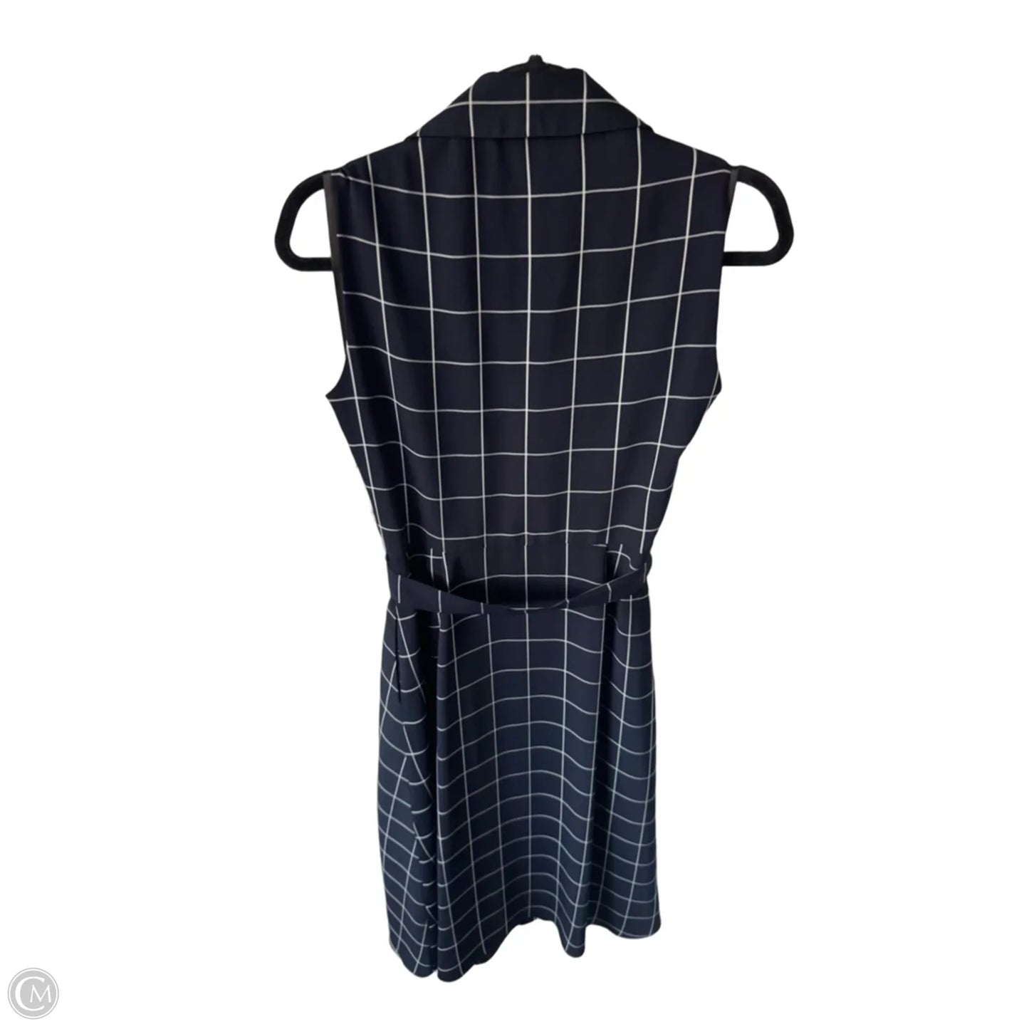 Dress Work By Maggy London In Blue & White, Size: S