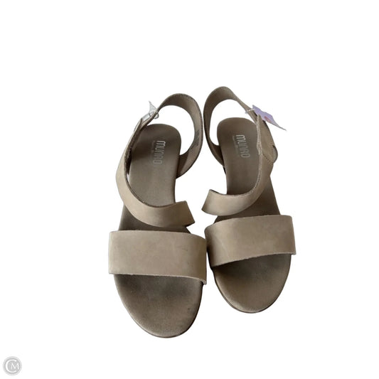 Shoes Heels Block By Munro In Cream, Size: 9.5