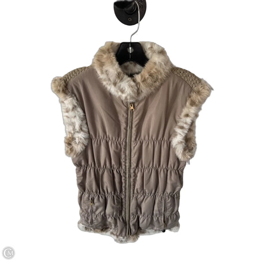Vest Puffer & Quilted By Bagatelle In Tan, Size: M