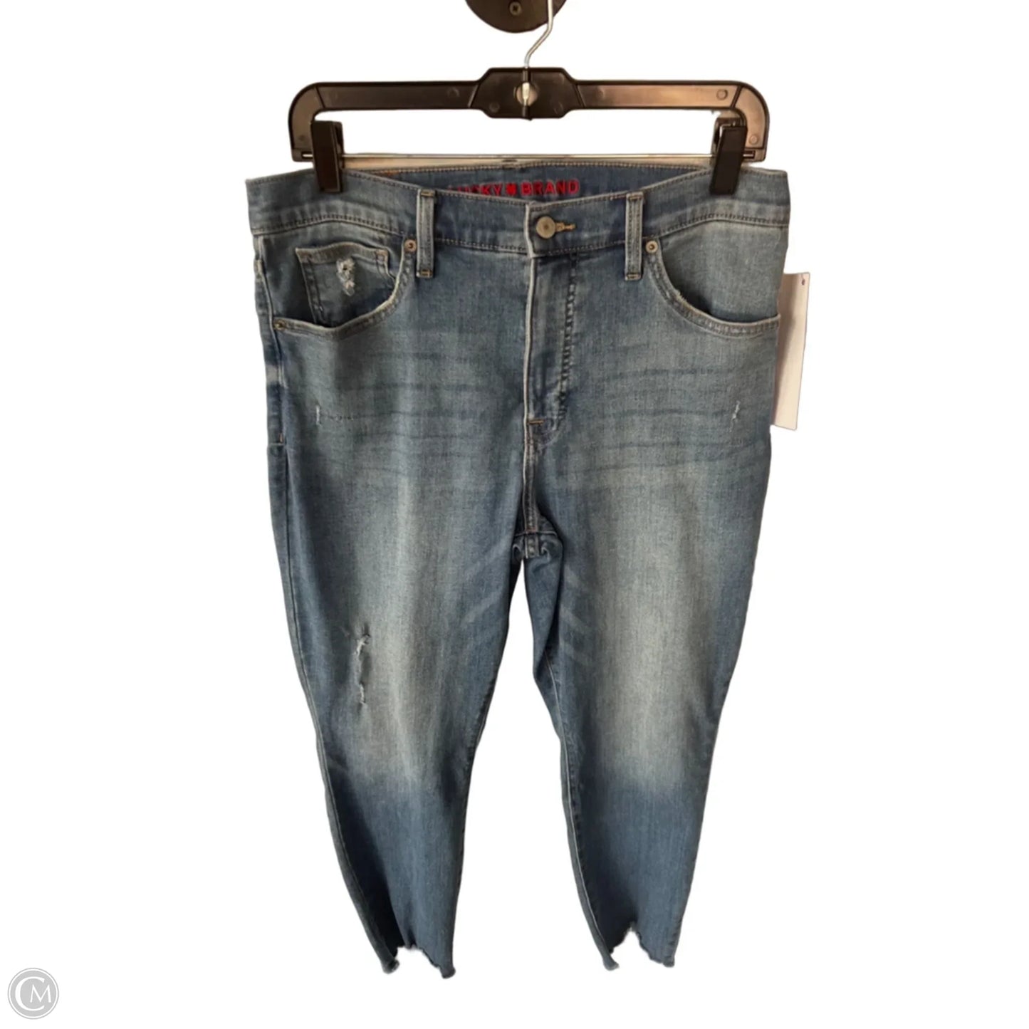 Jeans Skinny By Lucky Brand In Blue Denim, Size: 12