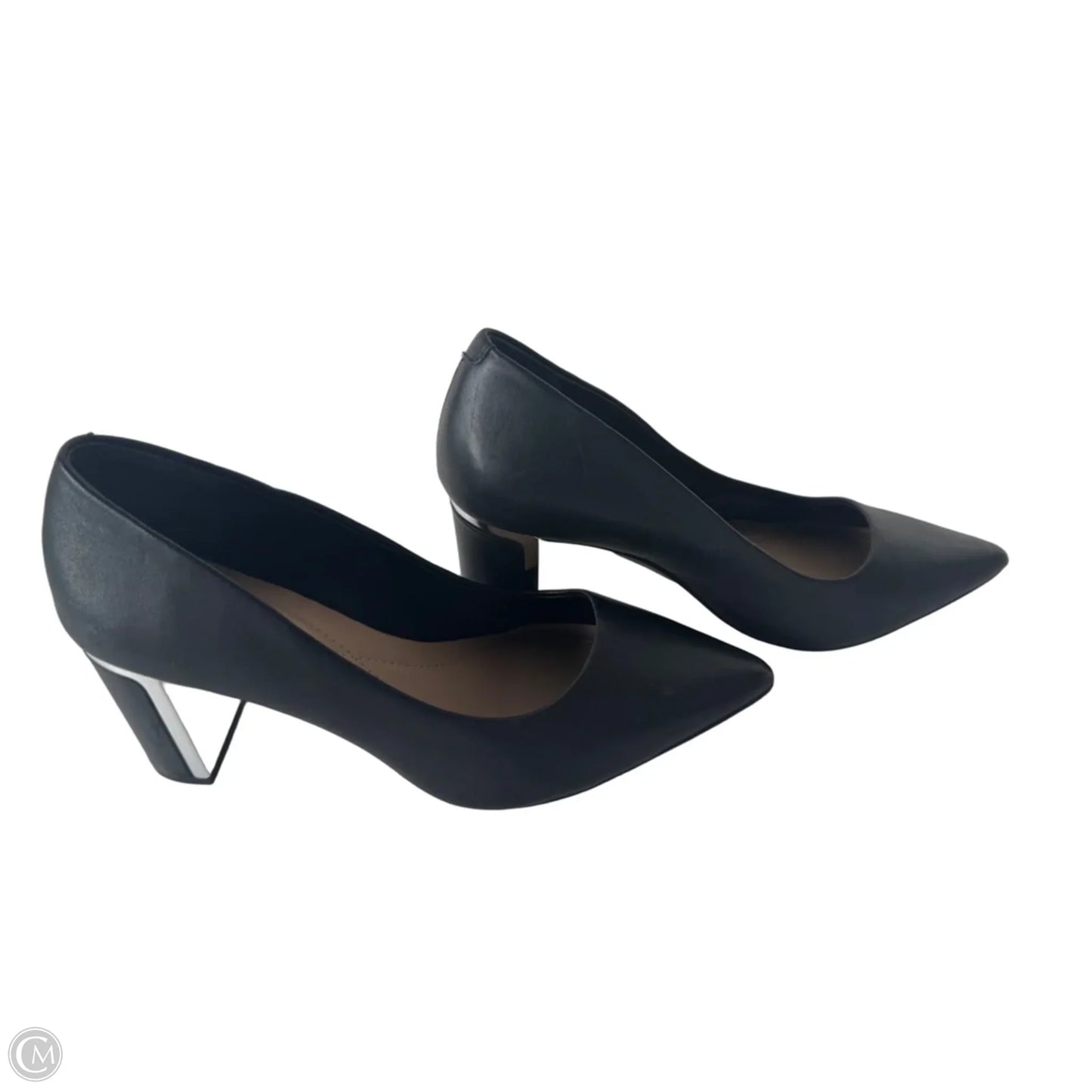 Shoes Heels Block By Alfani In Black & Silver, Size: 6.5
