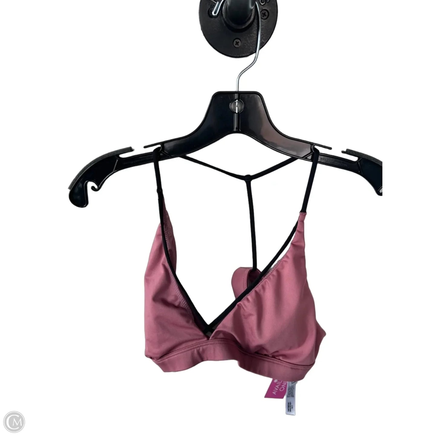 Athletic Bra By Victorias Secret In Black & Pink, Size: L