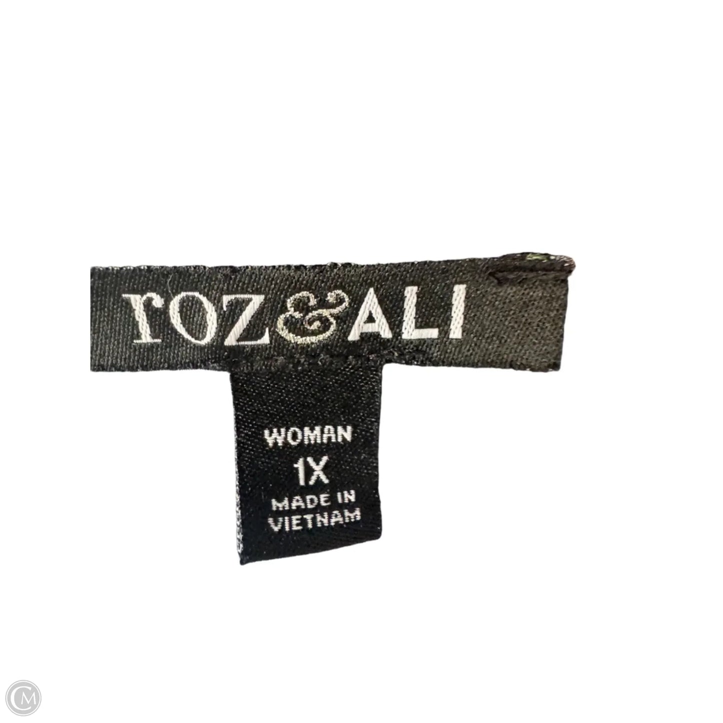 Kimono By Roz And Ali In Black & Blue, Size: 1x
