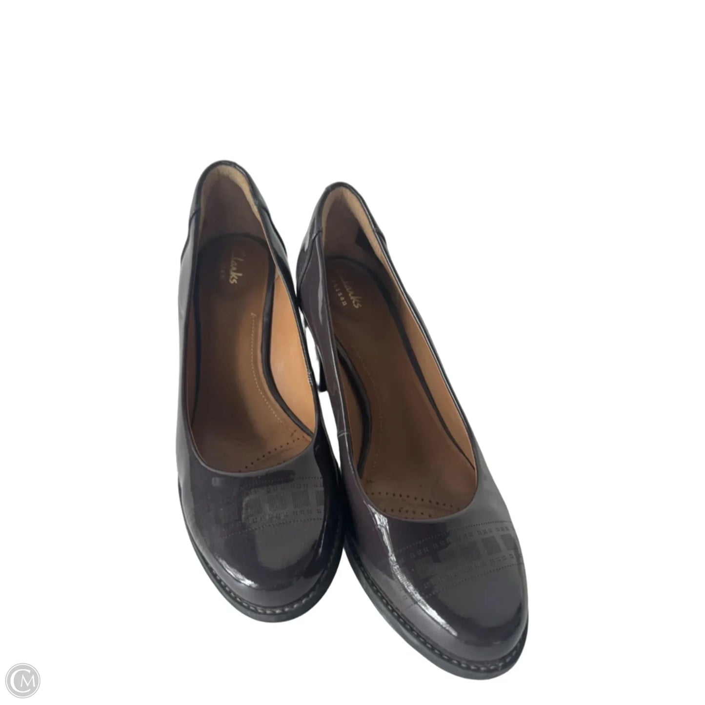 Shoes Heels Block By Clarks In Brown, Size: 9