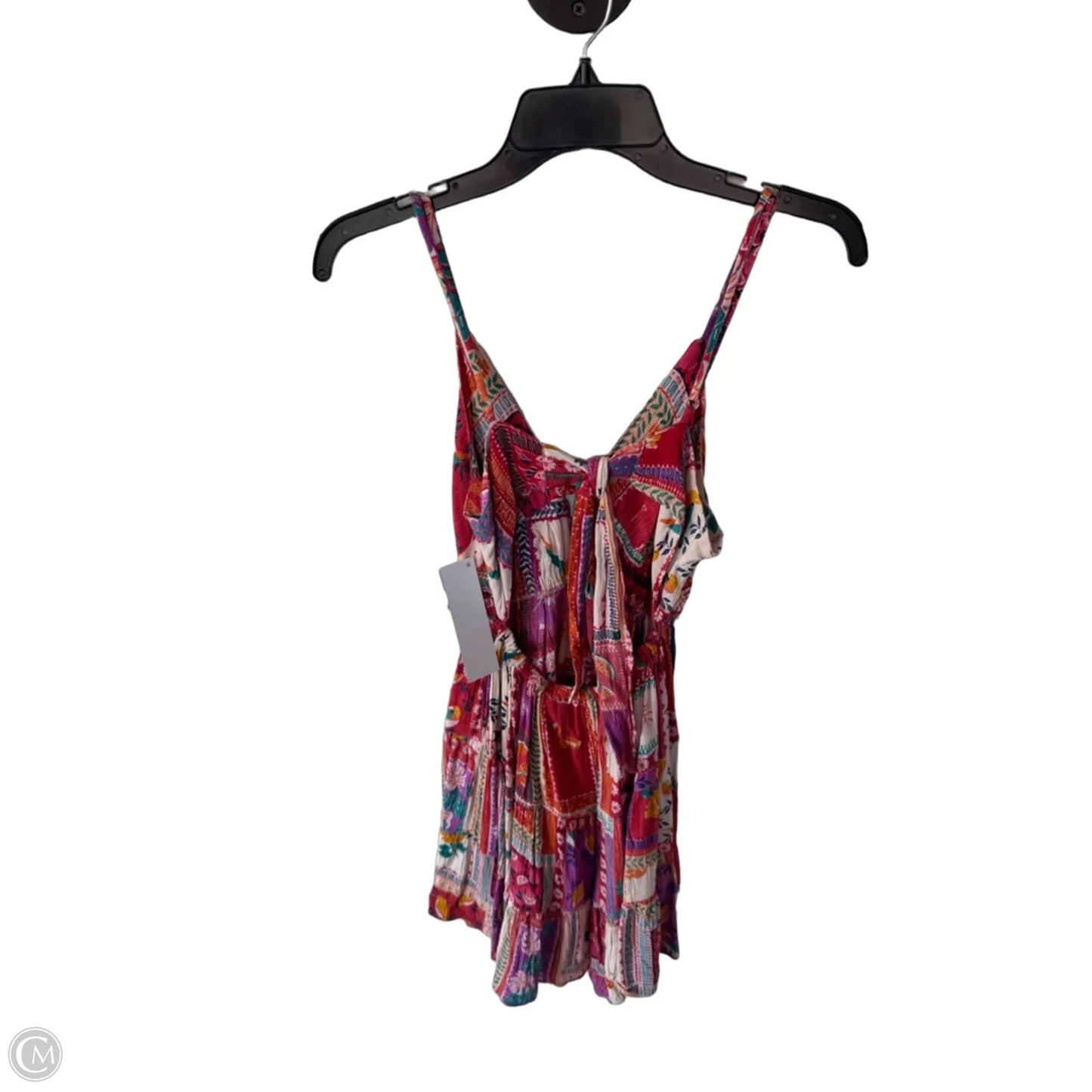 Dress Casual Short By Angie In Cream & Purple, Size: M