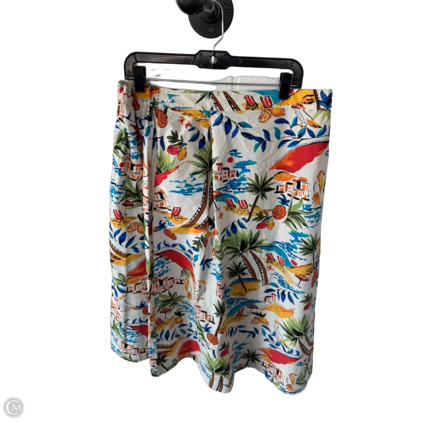 Skirt Mini & Short By St Johns Bay In Cream & Orange, Size: Xxl