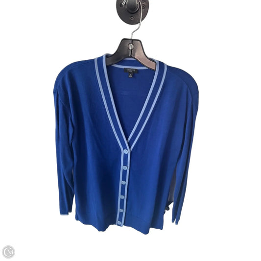 Sweater Cardigan By Talbots In Blue, Size: Sp