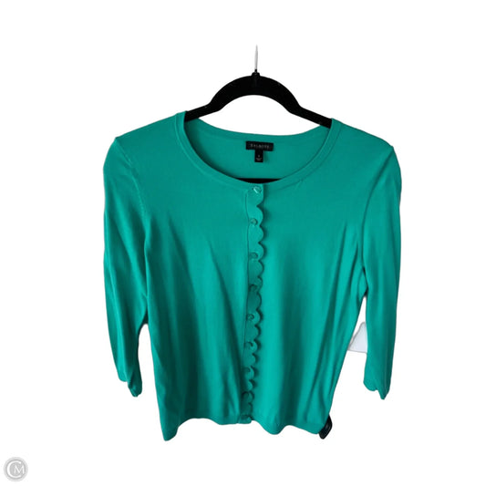 Sweater Cardigan By Talbots In Teal, Size: S