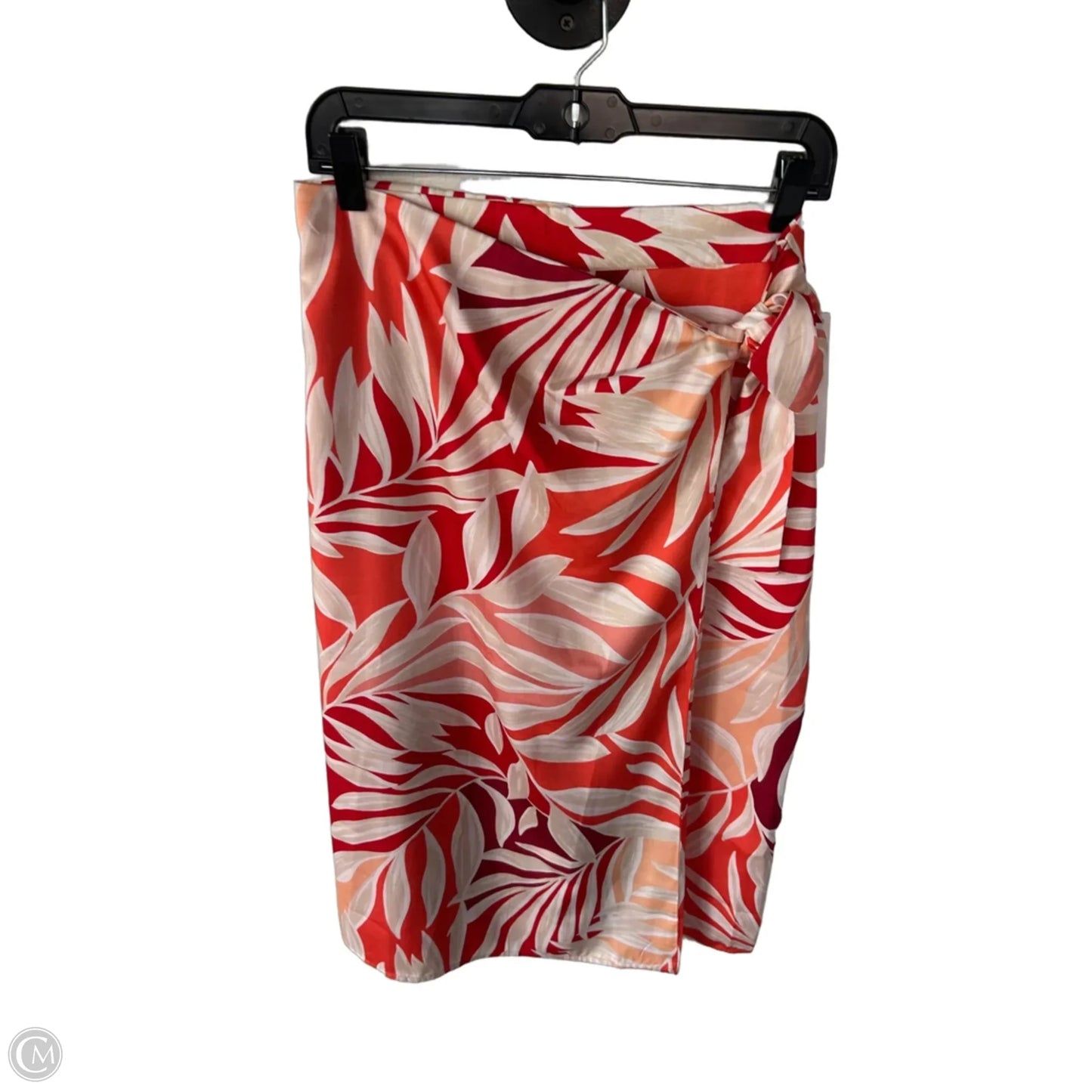 Skirt Midi By Ann Taylor In Orange & Tan, Size: 6p