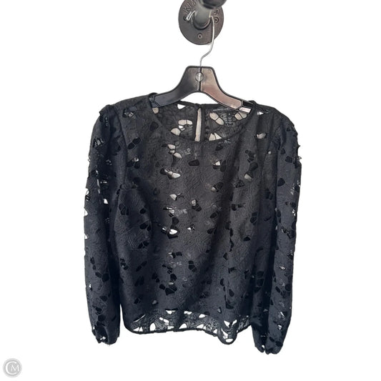 Blouse Long Sleeve By White House Black Market In Black, Size: 6