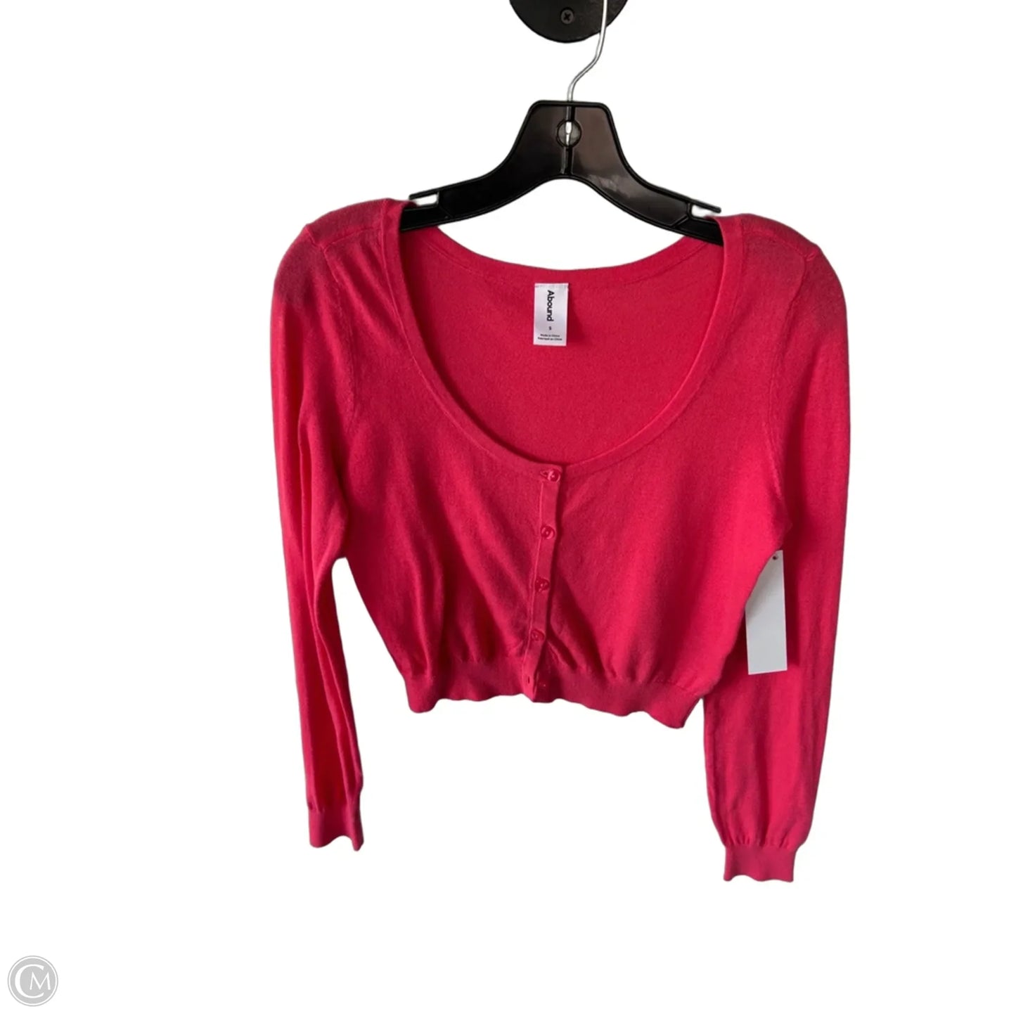 Sweater Cardigan By Abound In Pink, Size: S