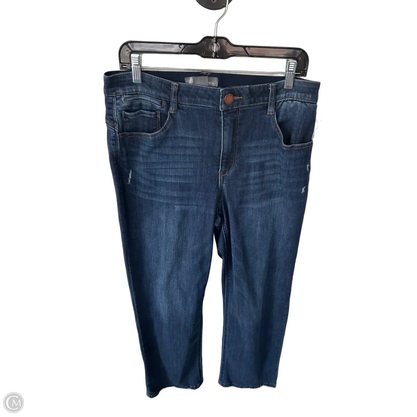 Jeans Straight By Democracy In Blue Denim, Size: 12