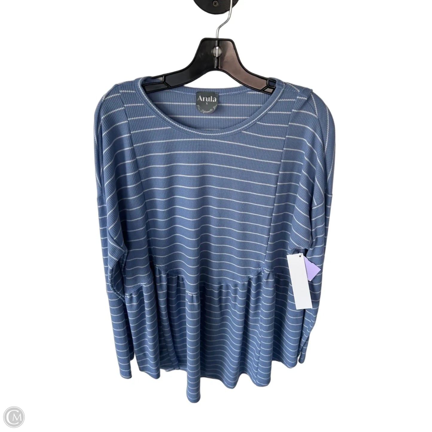 Dress Casual Short By Arula In Blue & White, Size: Xl