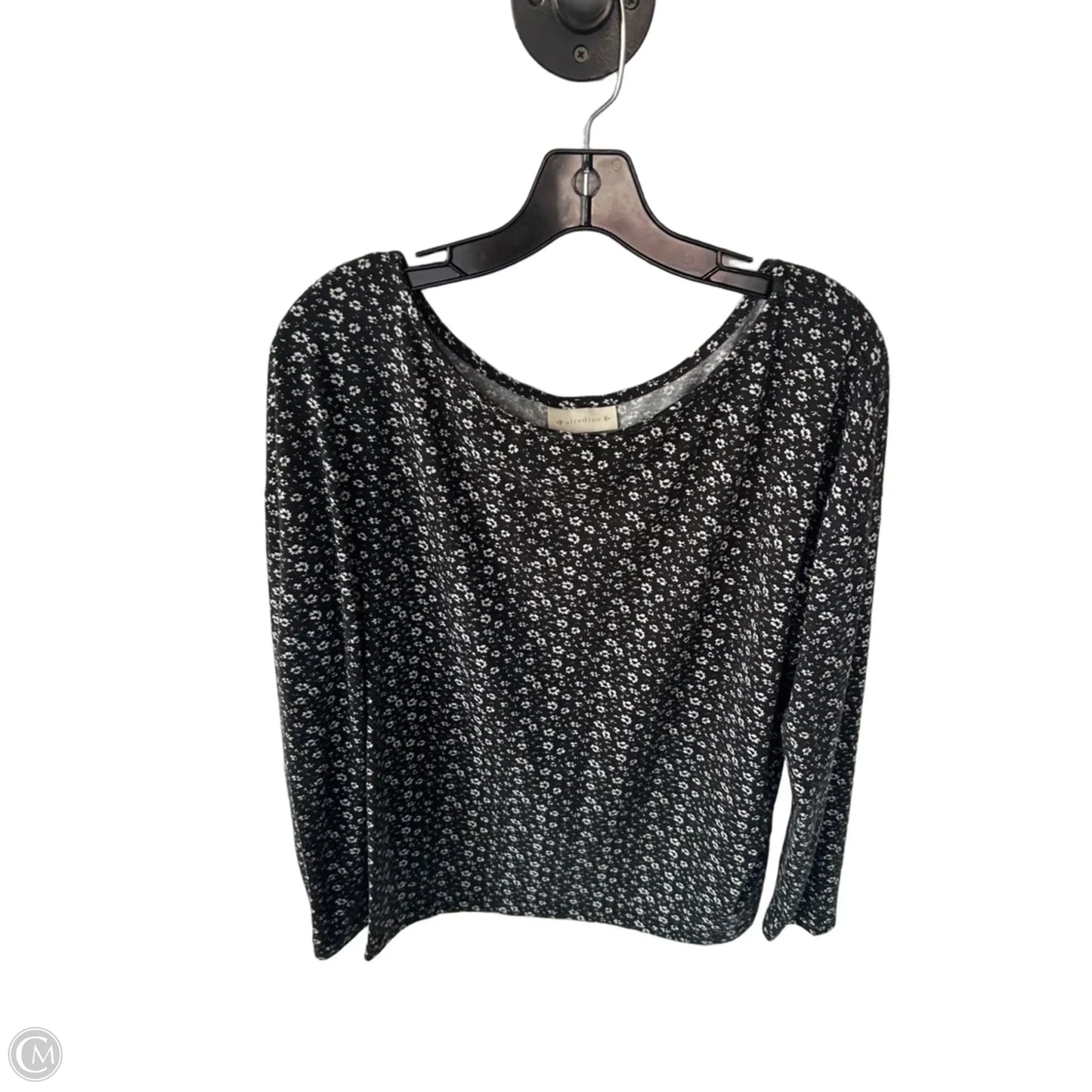 Top Long Sleeve By Clothes Mentor In Black & White, Size: L