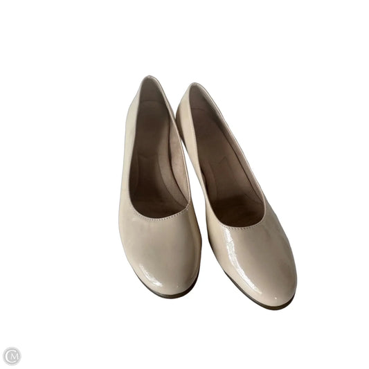 Shoes Heels Block By Clothes Mentor In Tan, Size: 8.5