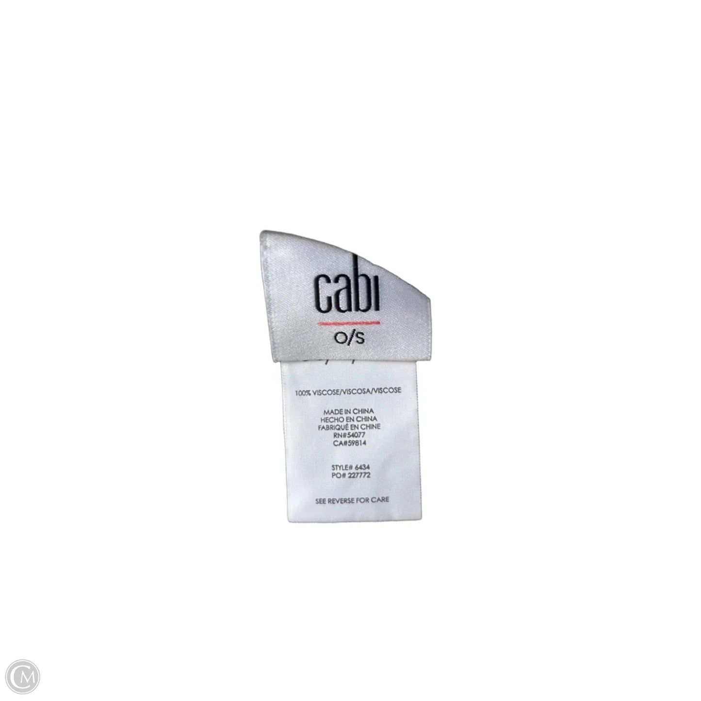 Shawl By Cabi In Black & Cream, Size: Osfm