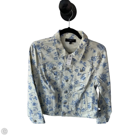 Jacket Denim By Talbots In Cream Denim, Size: Mp