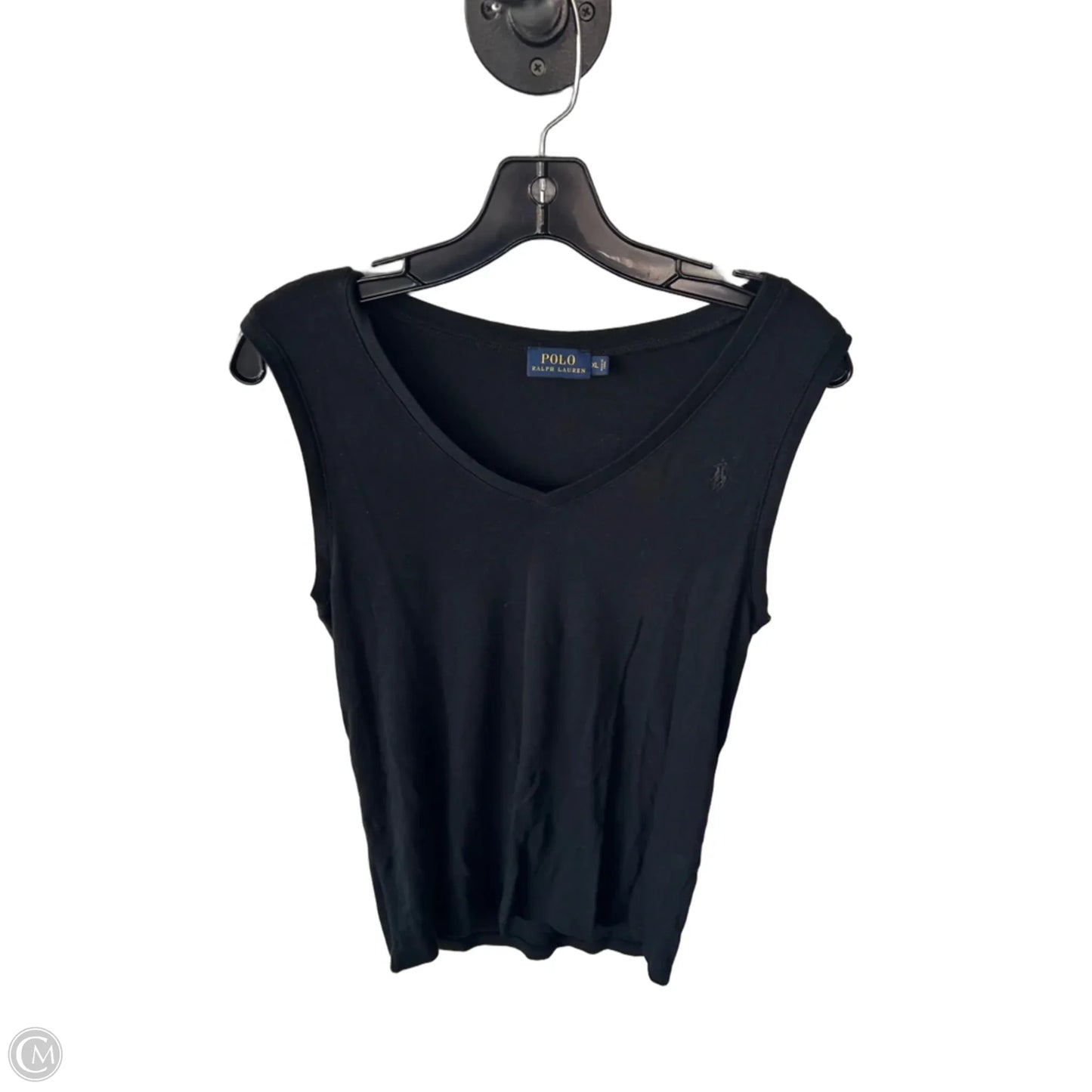 Top Sleeveless Basic By Polo Ralph Lauren In Black, Size: Xl