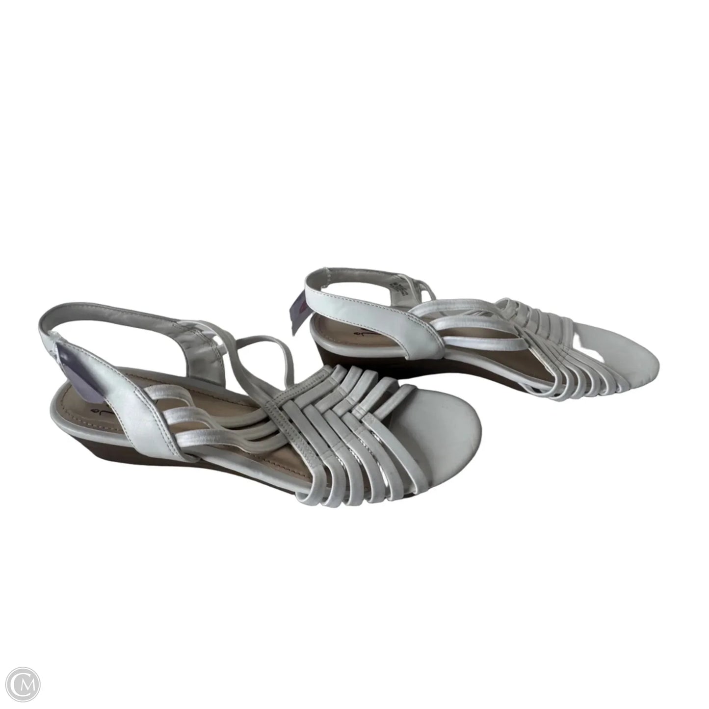 Sandals Heels Wedge By Impo In White, Size: 7.5