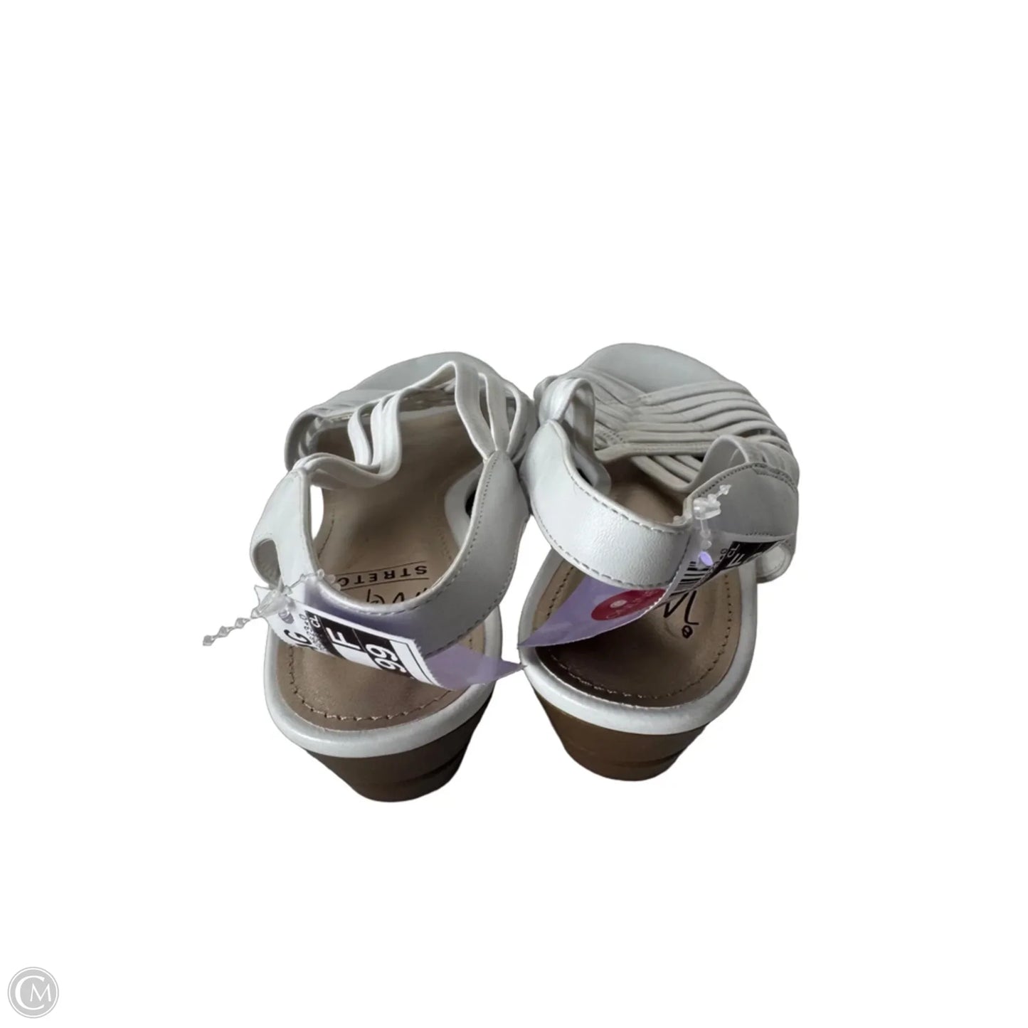 Sandals Heels Wedge By Impo In White, Size: 7.5