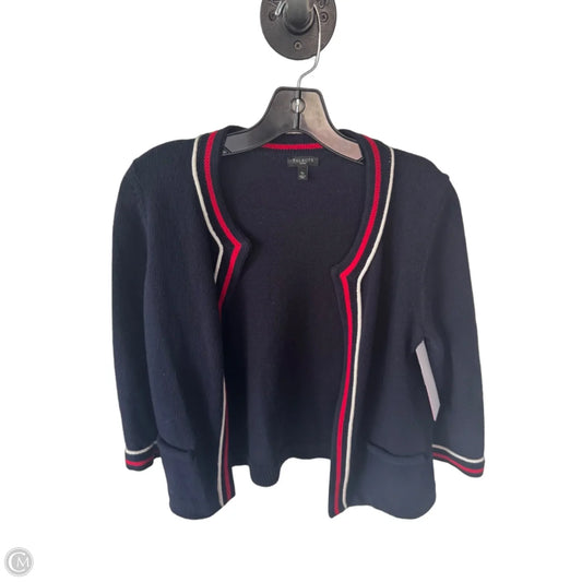 Sweater Cardigan By Talbots In Blue & Red & White, Size: Sp