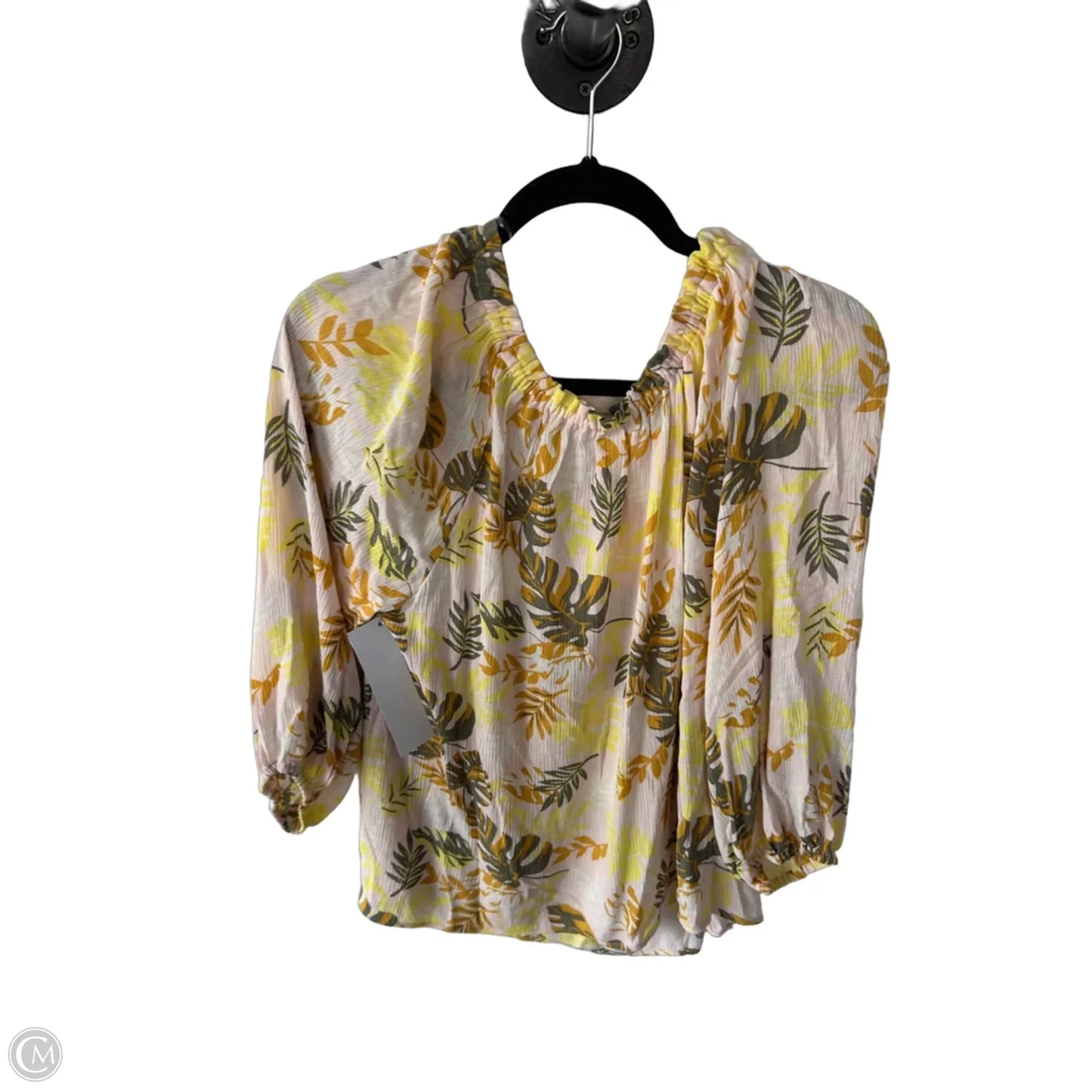 Blouse 3/4 Sleeve By Sanctuary In Green & Pink, Size: M