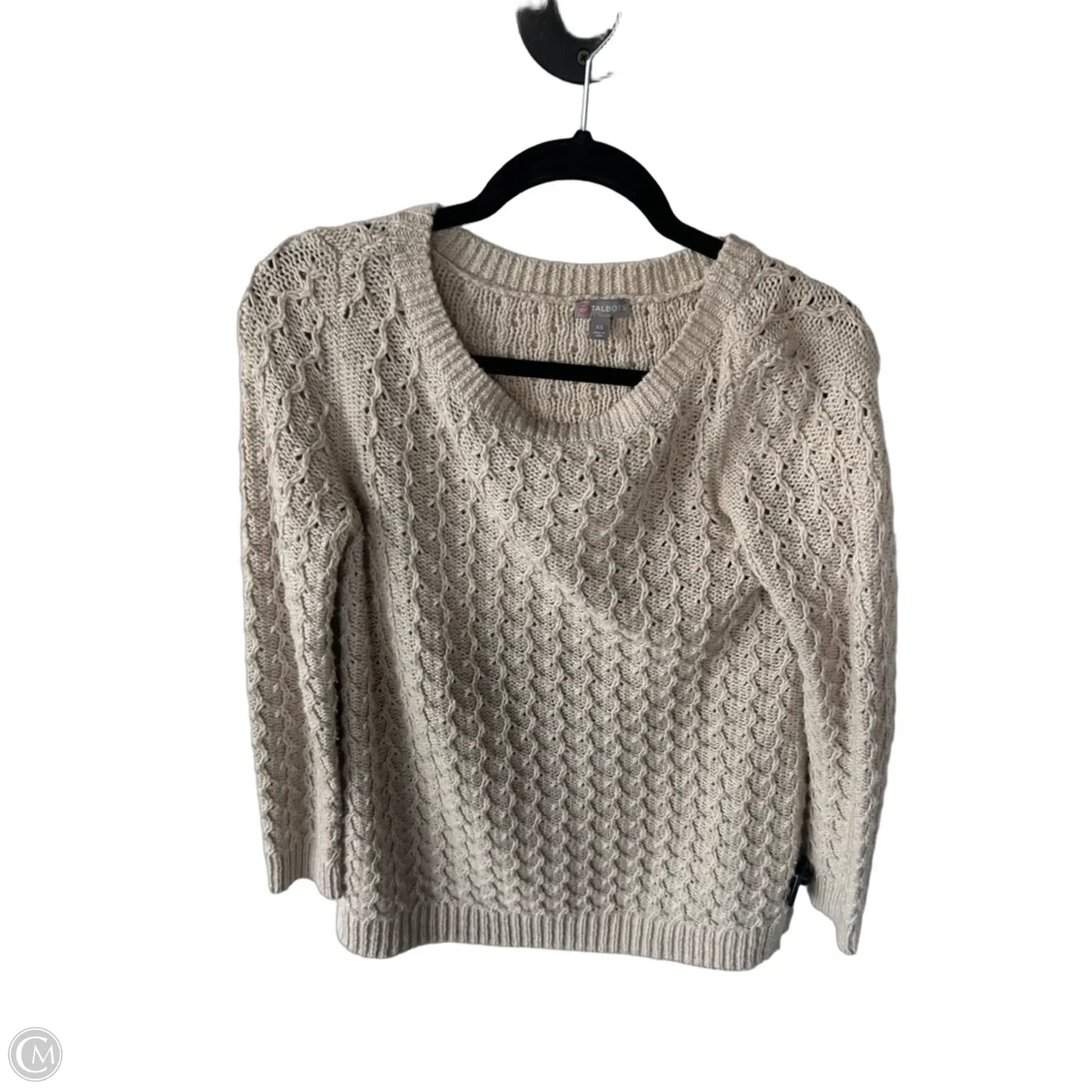Sweater By Talbots In Tan, Size: Xs