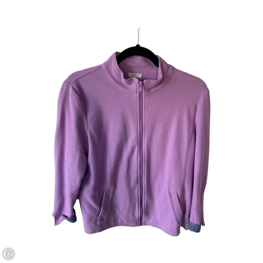 Sweatshirt Crewneck By Talbots In Purple, Size: Lp