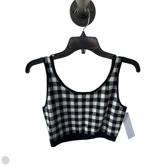 Vest Sweater By Future Collective In Black & White, Size: M