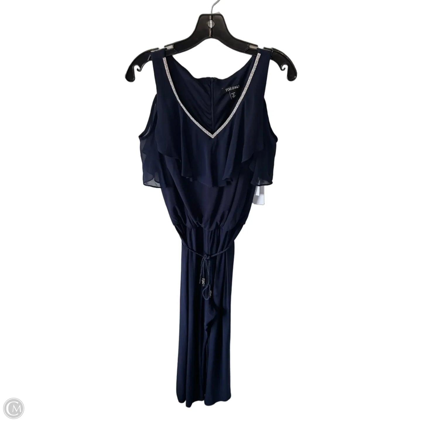 Jumpsuit By Roz And Ali In Navy, Size: 1x