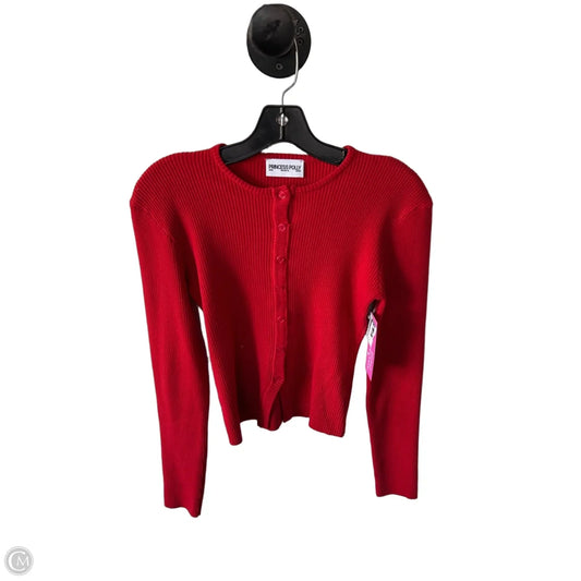 Sweater Cardigan By Princess Polly In Red, Size: M