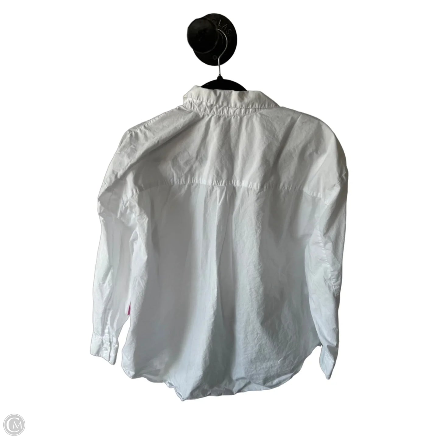 Blouse Long Sleeve By Cmc In White, Size: M