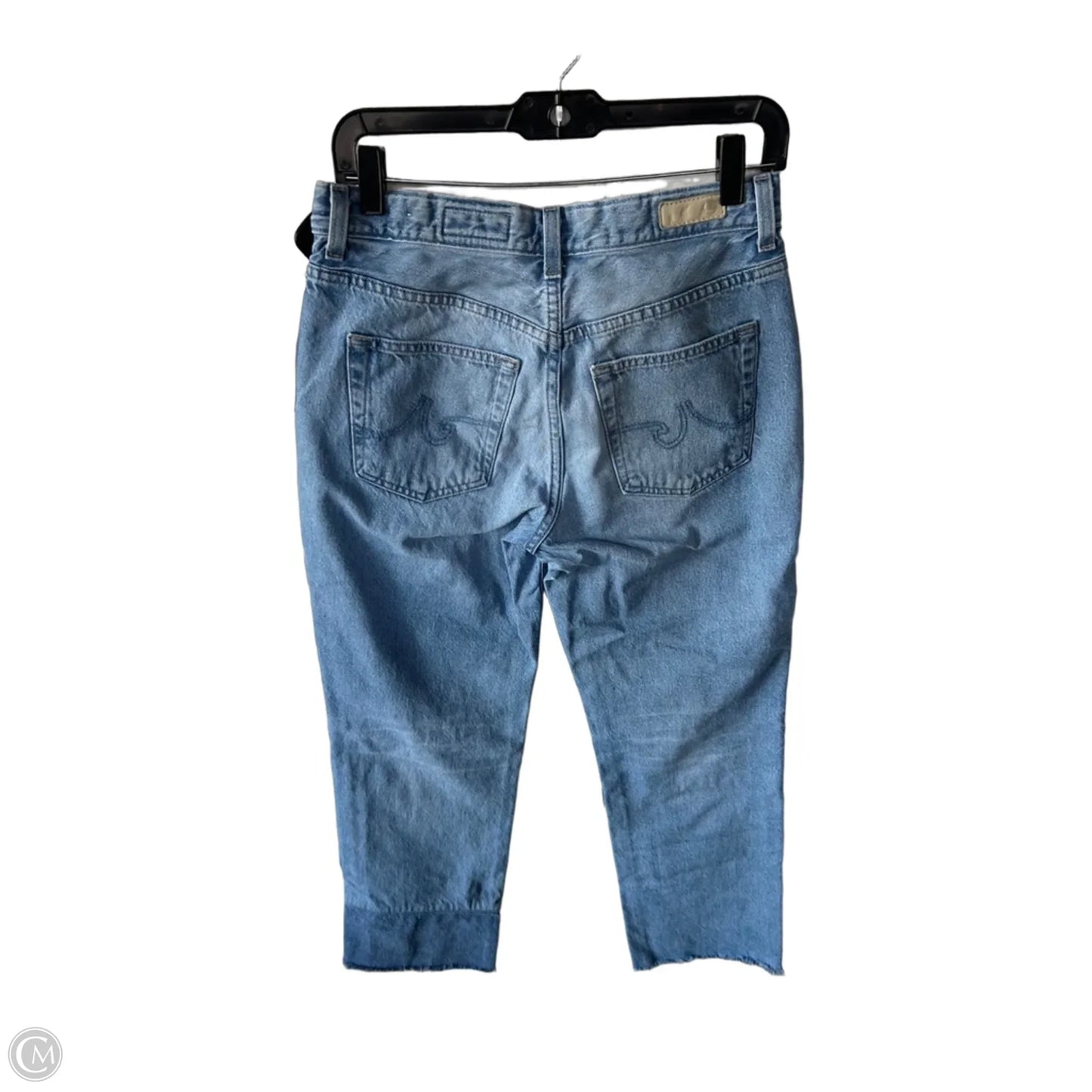Jeans Straight By Ag Jeans In Blue Denim, Size: 4