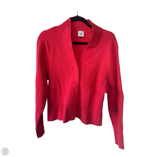Sweater Cardigan By Cabi In Coral, Size: Xl