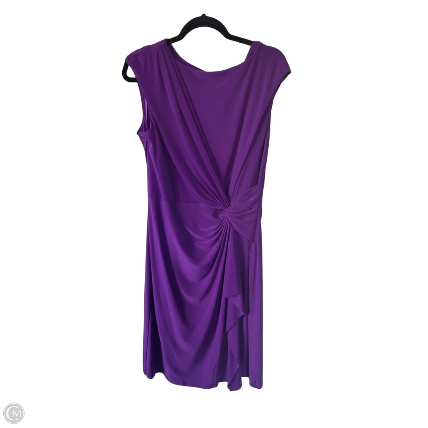 Dress Party Midi By Lauren By Ralph Lauren In Purple, Size: Xl