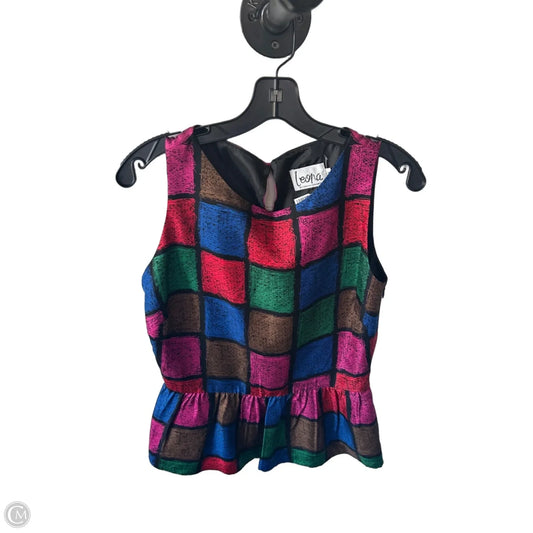 Blouse Sleeveless By Cmc In Black & Red, Size: S