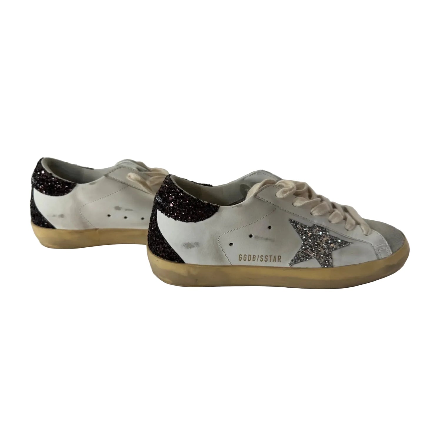 Shoes Luxury Designer By Golden Goose In Red & White, Size: 6.5