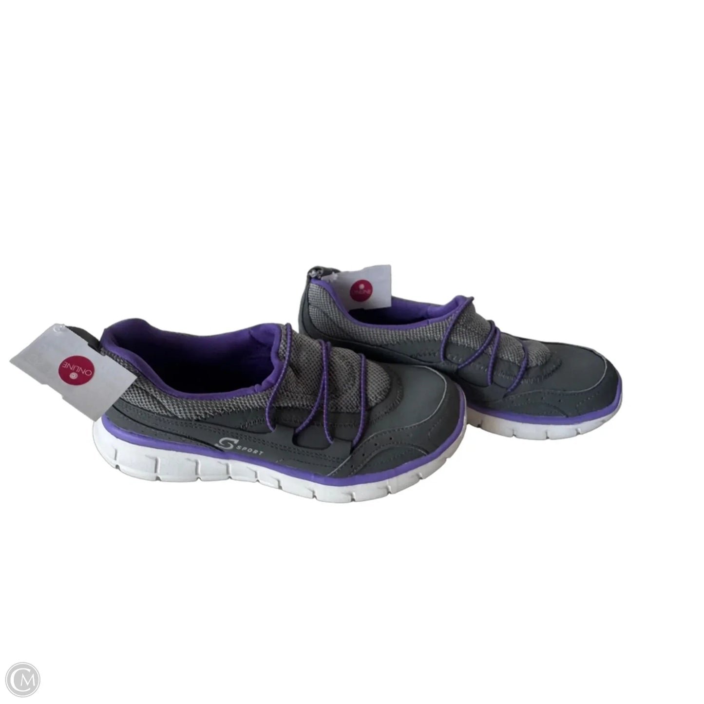 Shoes Athletic By Clothes Mentor In Grey & Purple, Size: 7