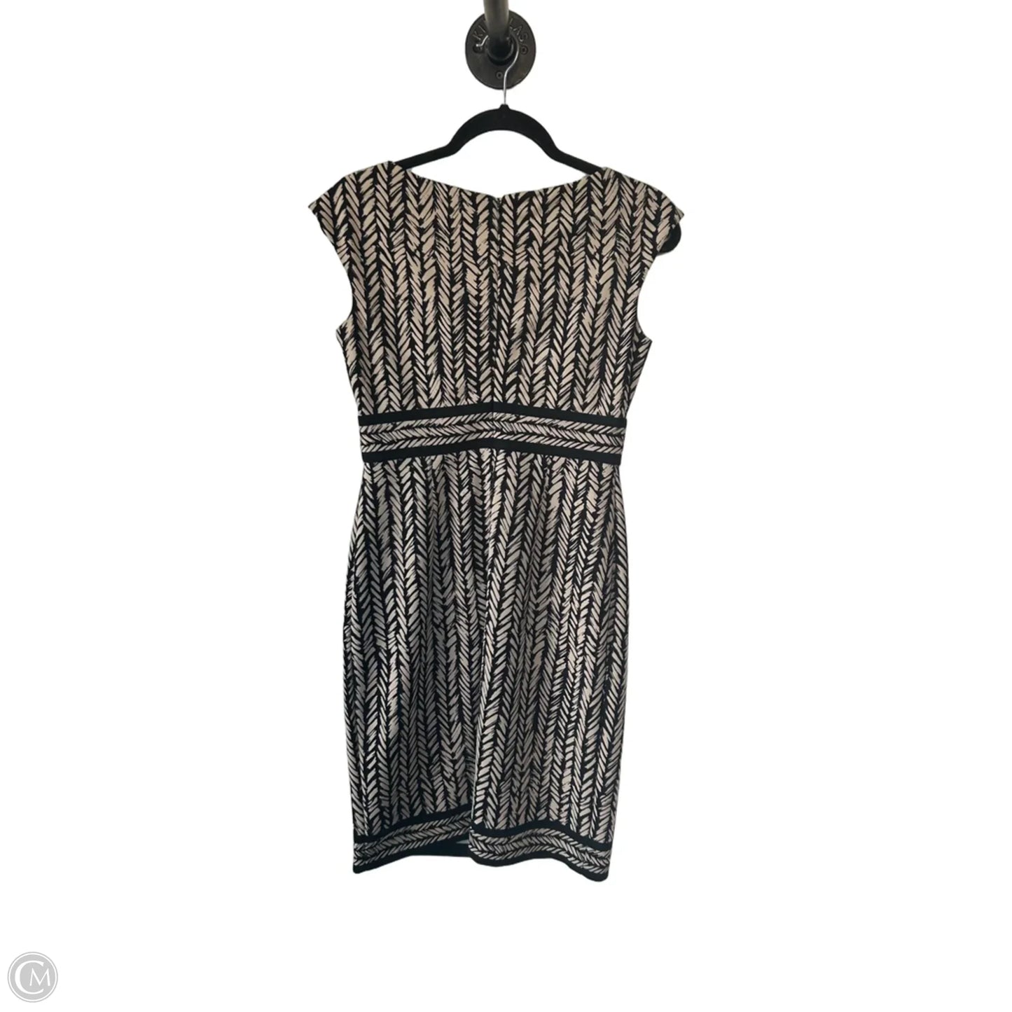Dress Work By London Times In Black & Tan, Size: S