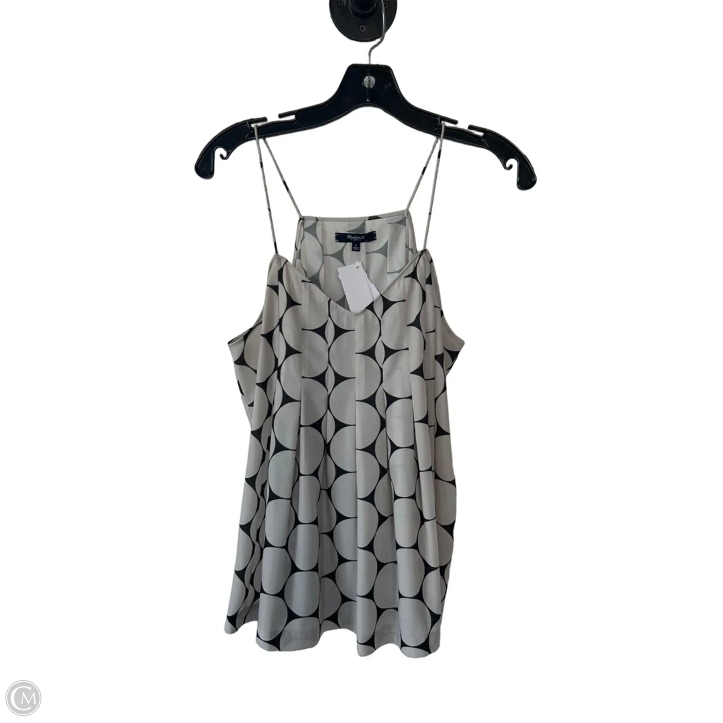 Blouse Sleeveless By Madewell In Brown & Cream, Size: S