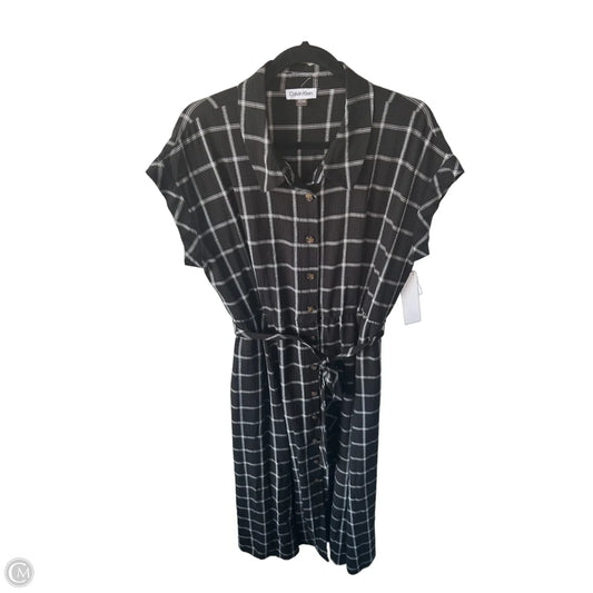 Dress Work By Calvin Klein In Black & White, Size: Xl
