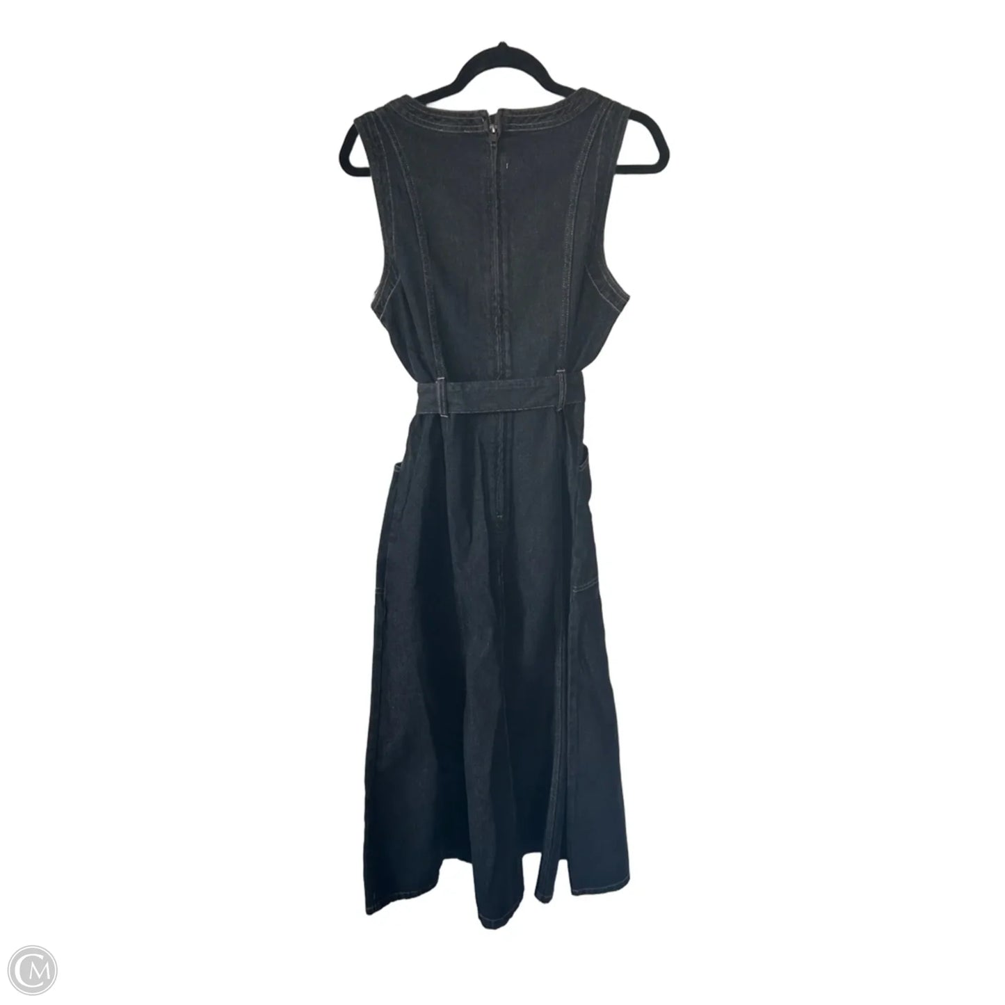 Dress Casual Midi By Sundance In Black Denim, Size: L