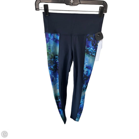 Athletic Leggings By Athleta In Blue & Green, Size: Xs