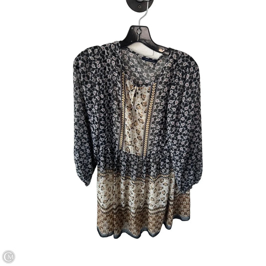 Dress Casual Short By Tommy Hilfiger In Brown & Cream, Size: Xs